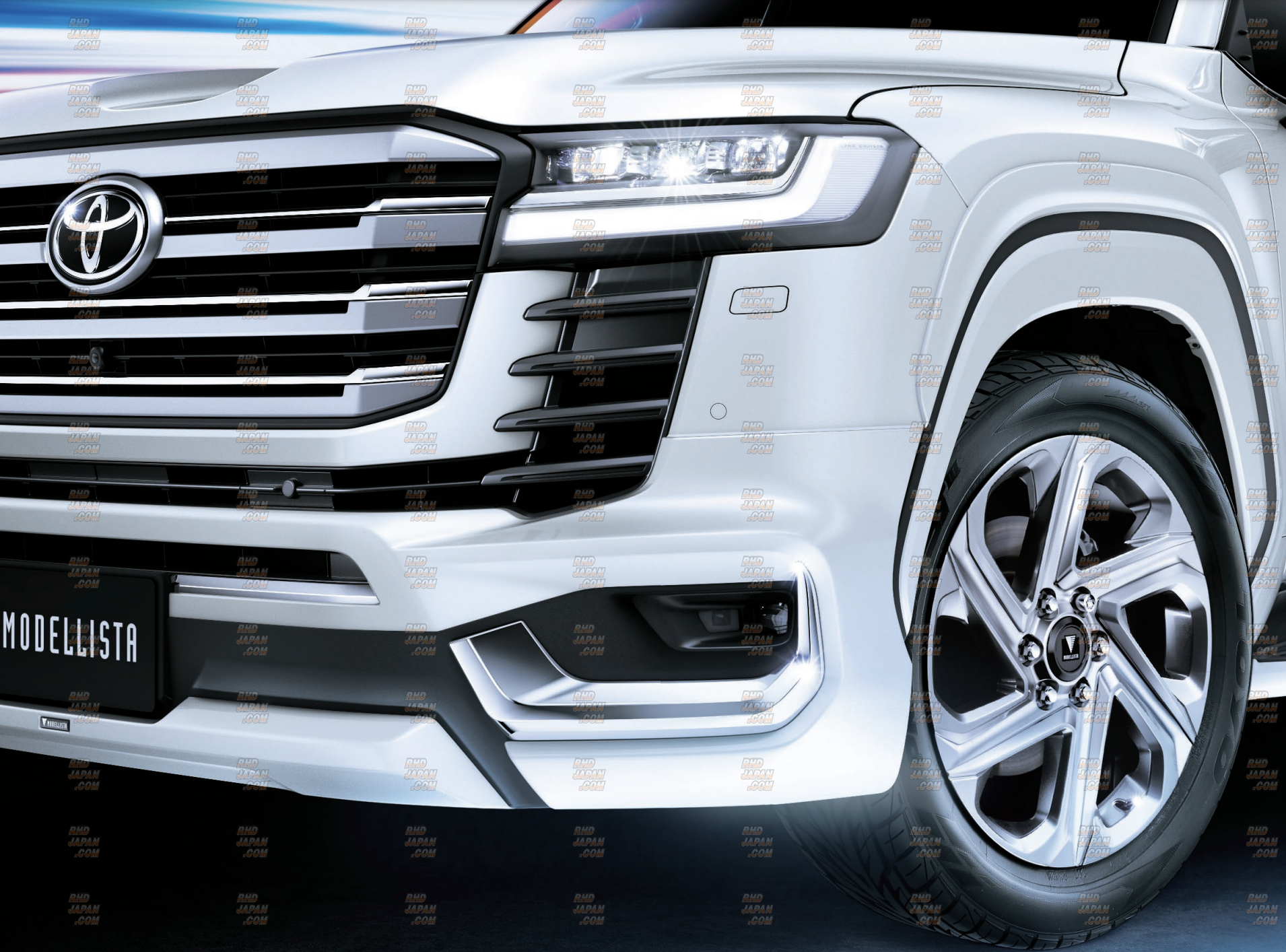 Modellista Aero Parts Set A Unpainted - Land Cruiser 300 Series